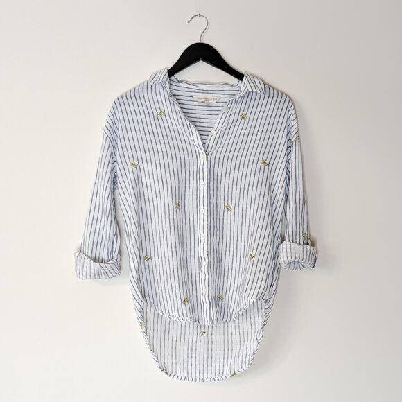 F&F Casual Collection lemon button down, size 2 - Picture 1 of 5